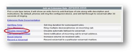 Disable voicemail step1